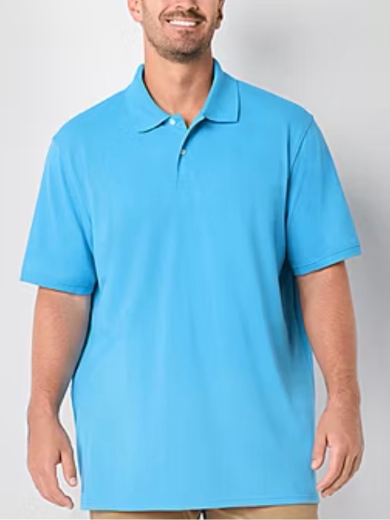 St. John's Bay Other - St. John's Bay Men's Aqua Blue Polo Shirt
